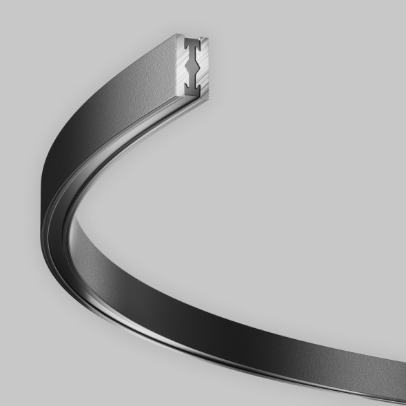 Накладной магнитный шинопровод Maytoni Technical Magnetic trаck system Flarity черный TRX154-SR-D800-B