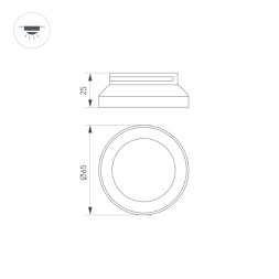 Декоративная вставка Arlight SP-POLO 024244