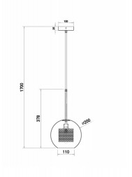 Подвесной светильник Freya BOGOTA FR8018PL-01BS