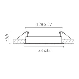 Точечный встраиваемый светильник 080246 Lightstar GUARDA