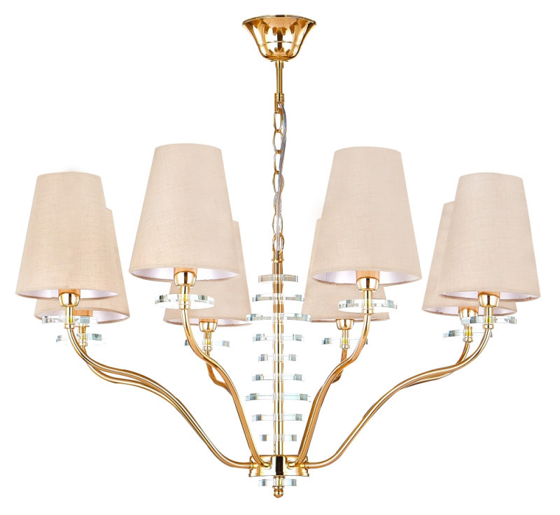 Подвесная люстра Crystal Lux ARMANDO GOLD ARMANDO SP8 GOLD