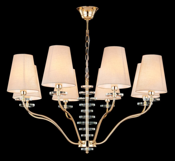 Подвесная люстра Crystal Lux ARMANDO GOLD ARMANDO SP8 GOLD