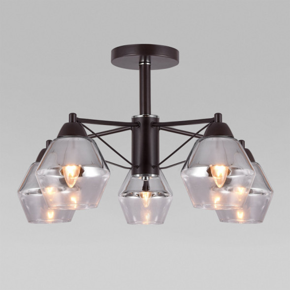 Люстра на штанге Eurosvet Takara 70135/5 кофе