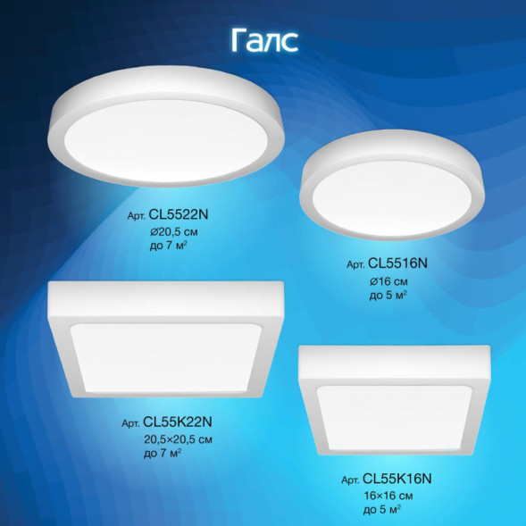 Потолочный светильник Citilux Галс CL55K22N