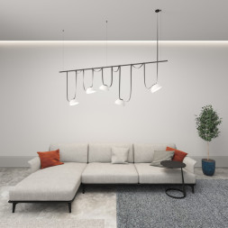 Светодиодный трековый светильник Denkirs BELTY FLOW DK5561-WH+BK