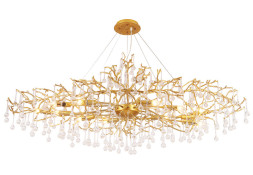 Подвесная люстра Crystal Lux Reina REINA V2 SP12 L1500 GOLD PEARL