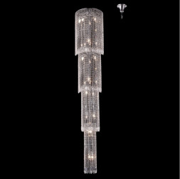 Каскадная люстра Crystal Lux Arcada ARCADA SP20 CHROME