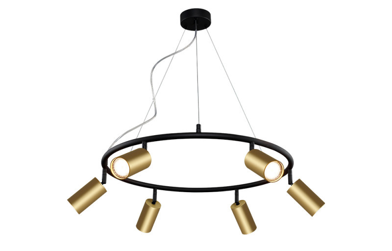 Подвесная люстра Crystal Lux CLT 015 CLT 015C6 D600 BL-GO