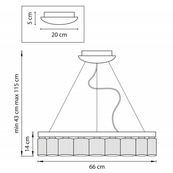 Подвесная люстра Lightstar Nibbler 812186