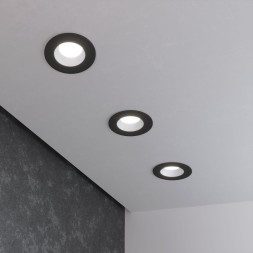 Встраиваемый точечный светильник Elektrostandard 122 MR16 серебро/черный