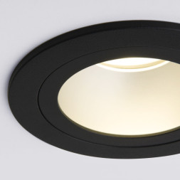 Встраиваемый точечный светильник Elektrostandard 122 MR16 серебро/черный