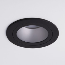 Встраиваемый точечный светильник Elektrostandard 122 MR16 серебро/черный