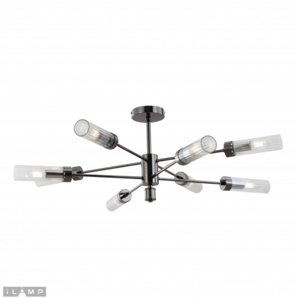 Люстра на штанге iLamp Evolution 15609-8 AN+CL