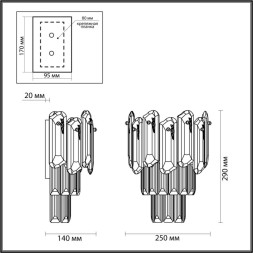 Бра Odeon Light HALL 5069/2W