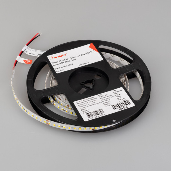 Лента Arlight RT-A144-10mm 2835 036208 38.5W 24V 1500lm белый (дневной) IP20