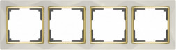 Рамка Werkel WL03-Frame-04-ivory-GD (слоновая кость/золото)
