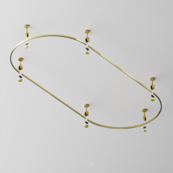 Накладной магнитный шинопровод Maytoni Technical Magnetic trаck system Flarity латунь TRX154-SR-D800-BS