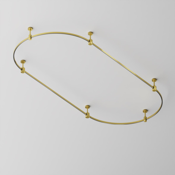 Накладной магнитный шинопровод Maytoni Technical Magnetic trаck system Flarity латунь TRX154-SR-D800-BS