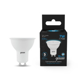 Светодиодная лампа Gauss 101506307 7W 220V 630lm GU10 белый (холодный)