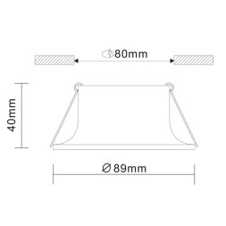 Встраиваемый точечный светильник ST-Luce Barra ST200.408.01