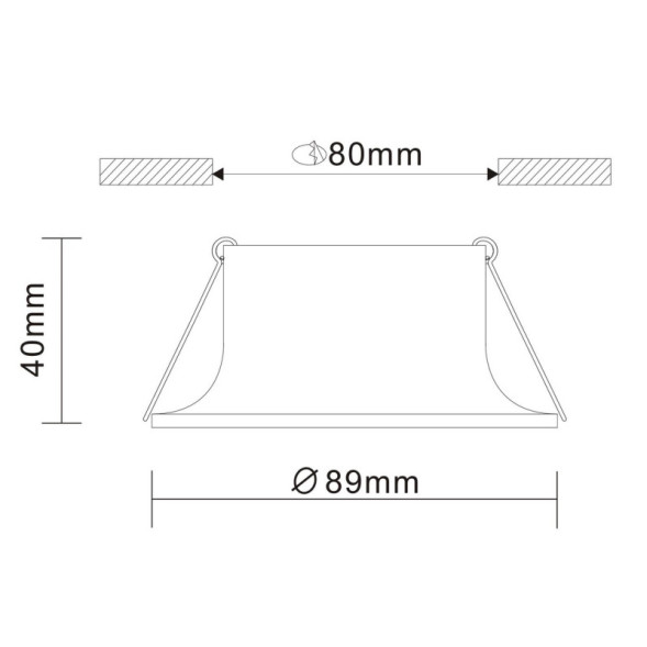 Встраиваемый точечный светильник ST-Luce Barra ST200.408.01