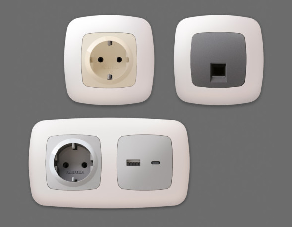 Рамка Ambrella Volt OF140201 OMEGA Ecta