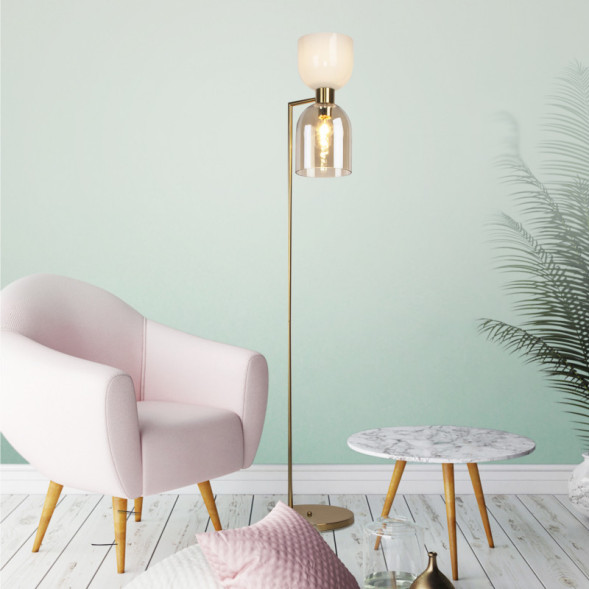 Торшер Eurosvet TANDEM 01085/2 латунь