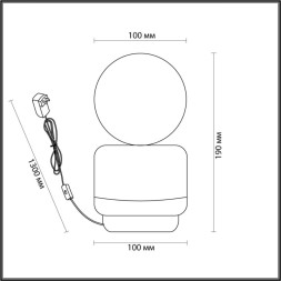 Настольная лампа LUMION Himiko 5670/1T