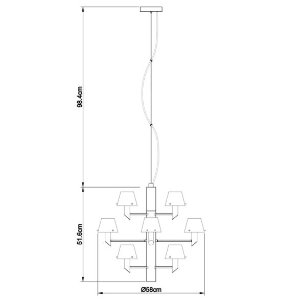 Подвесная люстра Divinare Alberto 1680/02 LM-12