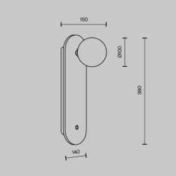 Бра MODELUX MS.203.380 GD