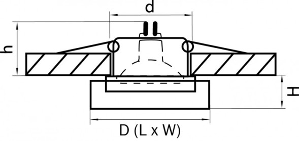 Встраиваемый точечный светильник Lightstar Lui mini 006146
