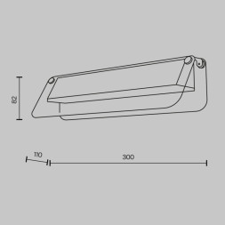 Бра Maytoni FLAT MOD296WL-L6BS3K