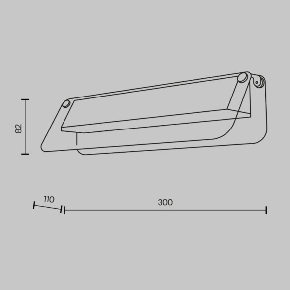 Бра Maytoni FLAT MOD296WL-L6BS3K