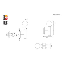 Бра ST-Luce Pietra SL1210.401.01