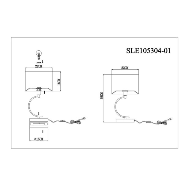Настольная лампа Evoluce Linda SLE105304-01