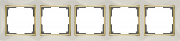 Рамка Werkel WL03-Frame-05-ivory-GD (слоновая кость/золото)