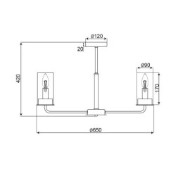 Люстра на штанге Vele Luce Licia VL1924L08