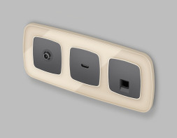 Розетка Ambrella Volt MO662005 OMEGA