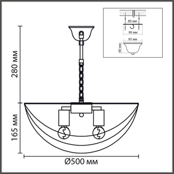 Подвесная люстра 8377/5 LUMION Amalia
