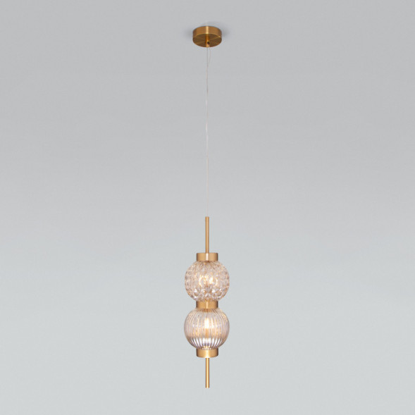 Подвесной светильник Eurosvet Plaza 50186/2 латунь