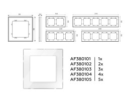 Рамка Ambrella Volt AF380101 ALFA Platos