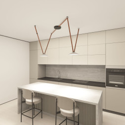 Светодиодный трековый светильник Denkirs BELTY FLOW DK5564-WH+BK