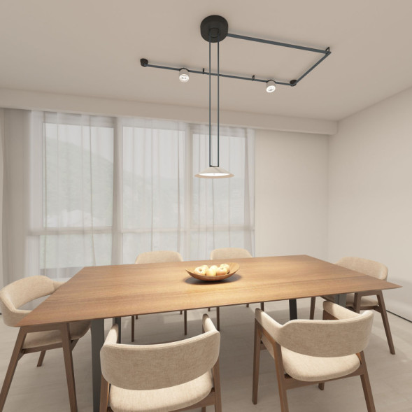 Светодиодный трековый светильник Denkirs BELTY FLOW DK5564-WH+BK