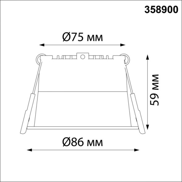 Встраиваемый точечный светильник Novotech TRAN 358900