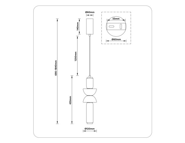 Подвесной светильник Ambrella Light LH11021 HIGH LIGHT