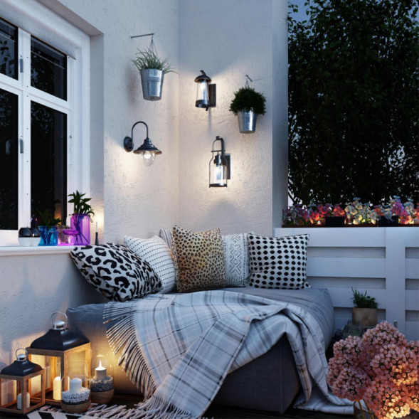 Уличный настенный светильник Odeon Light KALPI 4836/1W