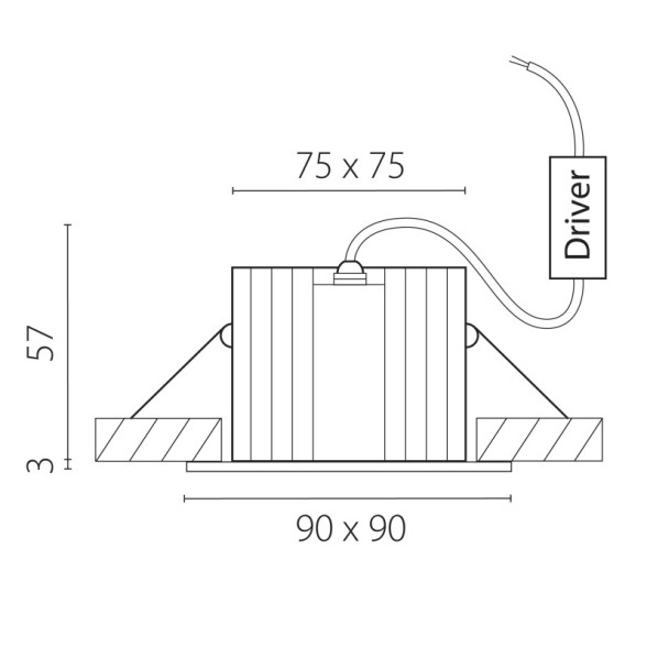 Точечный влагозащищенный светильник Lightstar Ciclone 385437