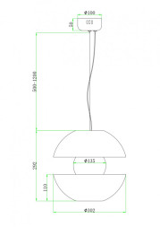 Подвесной светильник Maytoni REBEL MOD322PL-L6B3K