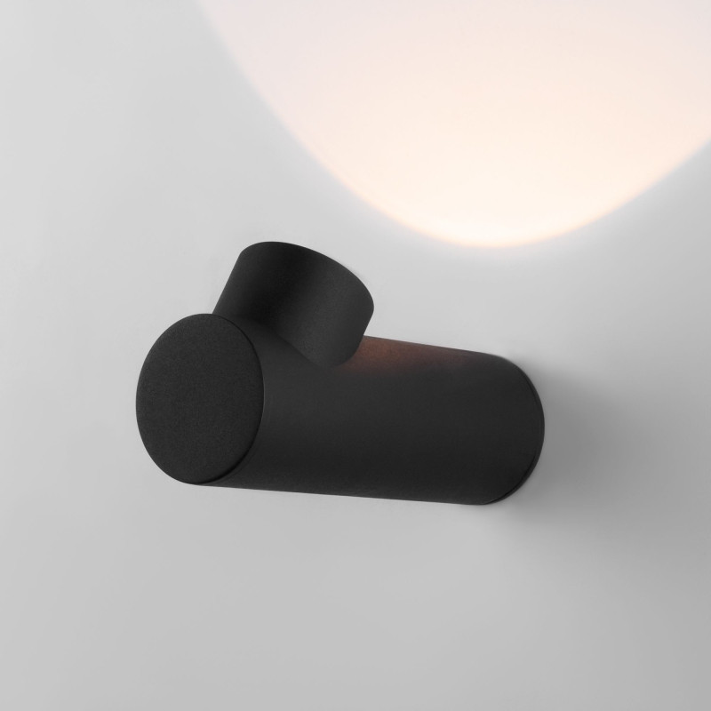 Уличный настенный светильник Elektrostandard Ray LED черный (35134/W)