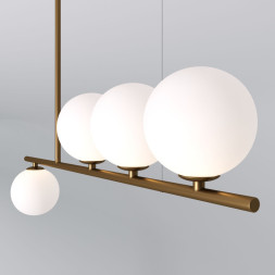 Люстра на штанге Eurosvet FREDO 70136/4 латунь